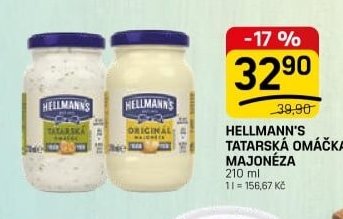 HELLMANN'S TATARSKÁ OMÁČKA I MAJONÉZA