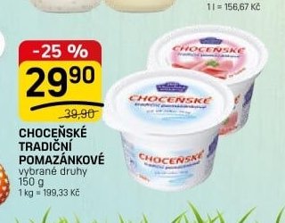 CHOCEŇSKÉ TRADIČNÍ POMAZÁNKOVÉ