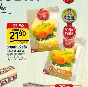 DOBRÝ VÝBĚR EIDAM 30%