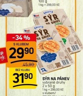 SÝR NA PÁNEV