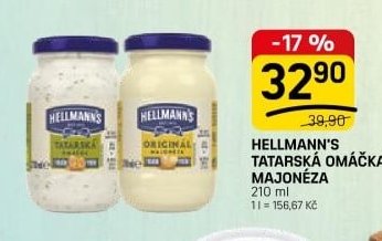 HELLMANN'S TATARSKÁ OMÁČKA I MAJONÉZA