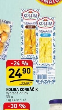 KOLIBA KORBÁČIK vybrané druhy