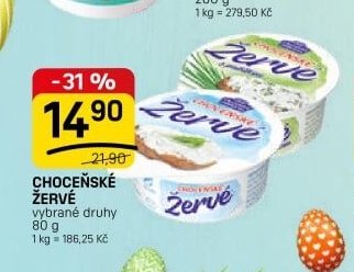 CHOCEŇSKÉ ŽERVÉ vybrané druhy