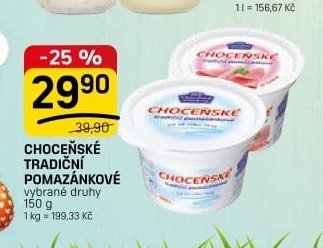 CHOCEŇSKÉ TRADIČNÍ POMAZÁNKOVÉ
