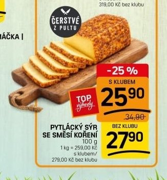 PYTLÁCKÝ SÝR SE SMĚSÍ KOŘENÍ