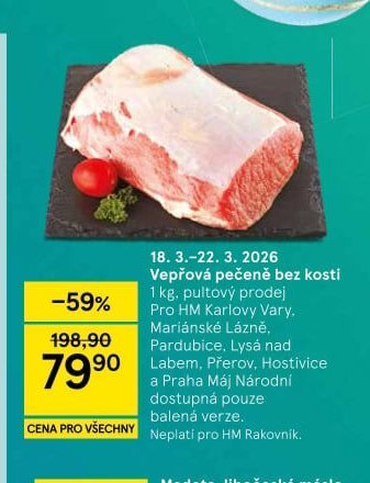 Vepřová pečeně bez kosti