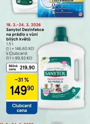 Sanytol Dezinfekce na prádlo
