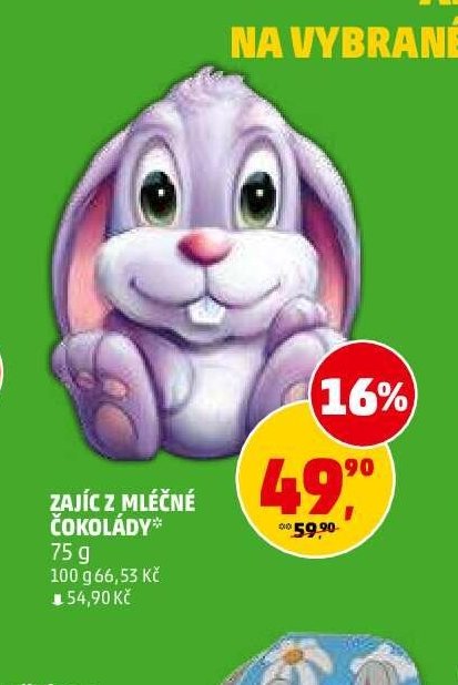 Zajíc z mléčné čokolády 75 g