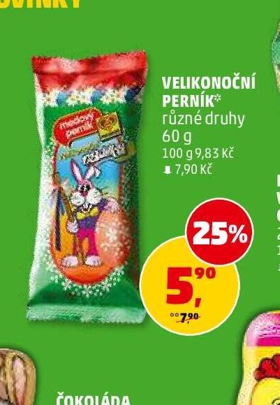 Velikonoční perník různé druhy 60 g