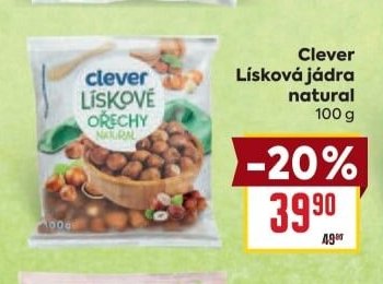 Clever Lísková jádra natural 100 g