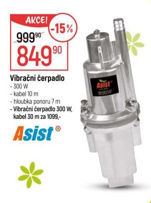 Vibrační čerpadlo Asist