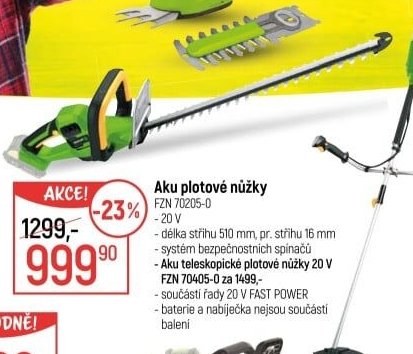 Aku plotové nůžky FZN 70205-0