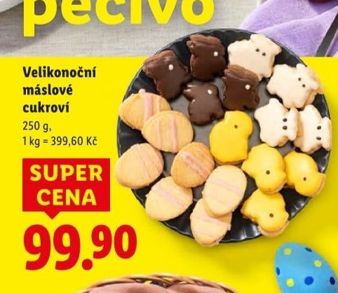 Velikonoční máslové cukroví