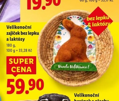 Velikonoční zajíček bez lepku a laktózy