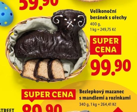 Velikonoční beránek s ořechy