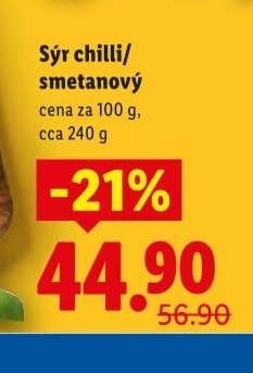 Sýr chilli/smetanový