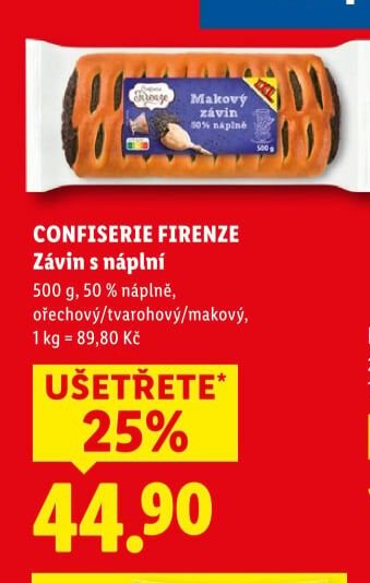 Confiserie Firenze Závin s náplní