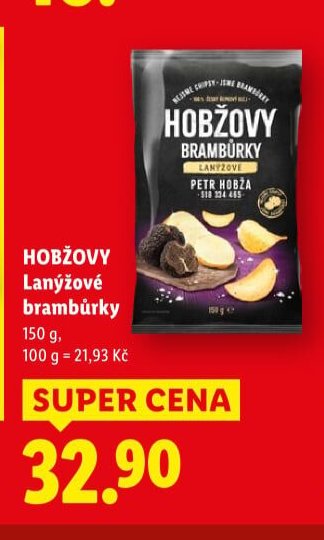 Hobžovy Lanýžové brambůrky