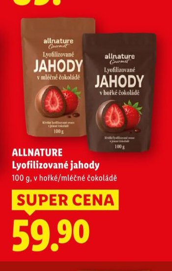 Allnature Lyofilizované jahody
