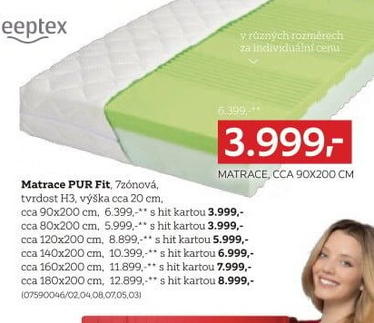 Matrace PUR Fit