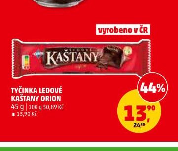 TYČINKA LEDOVÉ KAŠTANY ORION 45 g