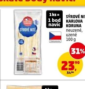 SÝROVÉ NITĚ KARLOVA KORUNA