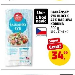 BALKÁNSKÝ SÝR KARLOVA KORUNA