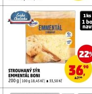 STROUHANÝ SÝR EMMENTÁL BONI