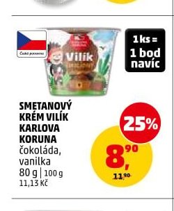 SMETANOVÝ KRÉM VILÍK KARLOVA KORUNA