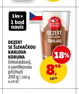 DEZERT SE ŠLEHAČKOU KARLOVA KORUNA