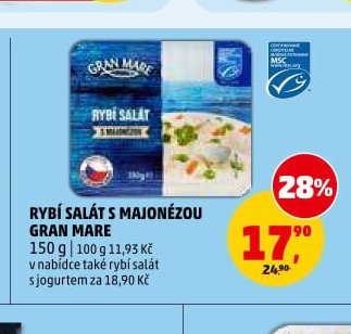 Rybí salát s majonézou Gran Mare
