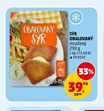 SÝR OBALOVANÝ mražený 230 g