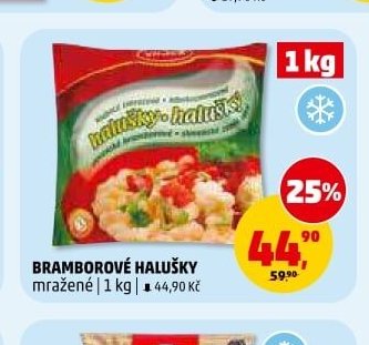 BRAMBOROVÉ HALUŠKY mražené | 1 kg