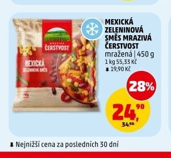 MEXICKÁ ZELENINOVÁ SMĚS MRAZIVÁ ČERSTVOST mražená | 450 g