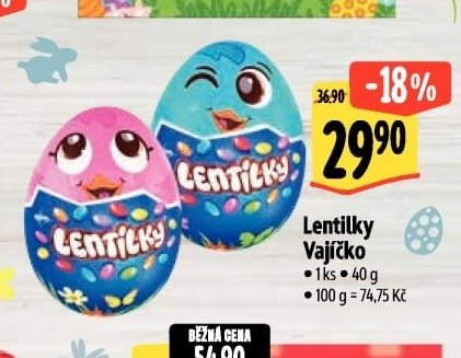 Lentilky Vajíčko
