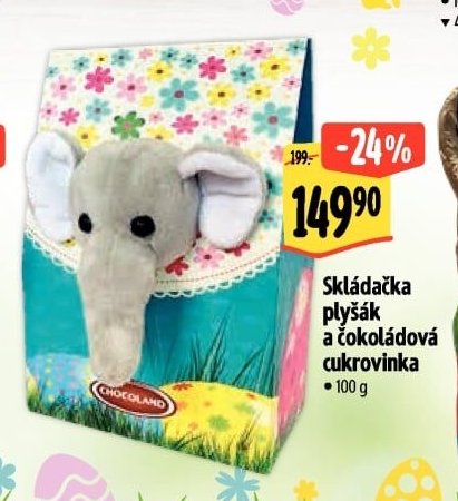 Skládačka plyšák a čokoládová cukrovinka