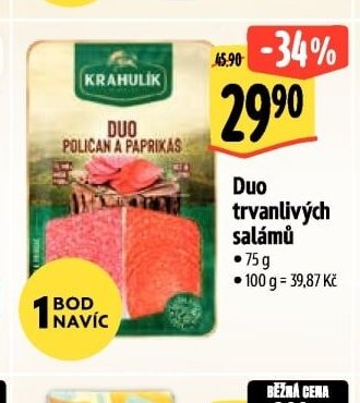 Krahulík Duo trvanlivých salámů