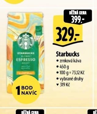 Starbucks zrnková káva