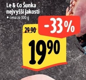 Le & Co Šunka nejvyšší jakosti - Albert akcniletaky.com