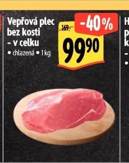 Vepřová plec bez kosti