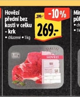 Hovězí přední bez kosti v celku