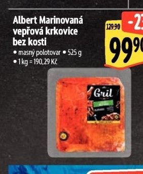 Albert Marinovaná vepřová krkovice bez kosti