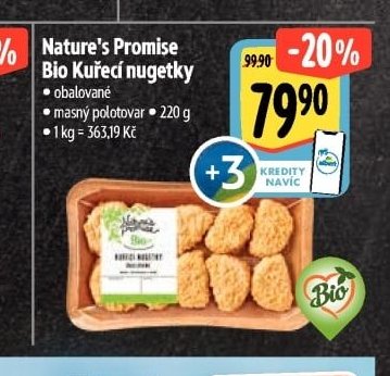 Nature's Promise Bio Kuřecí nugetky