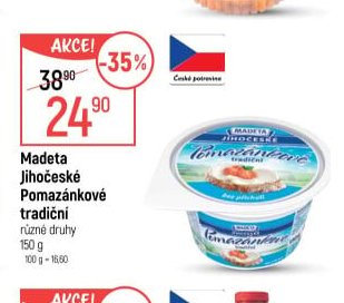 Madeta Jihočeské Pomazánkové tradiční