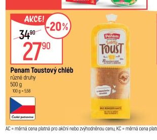Penam Toustový chléb