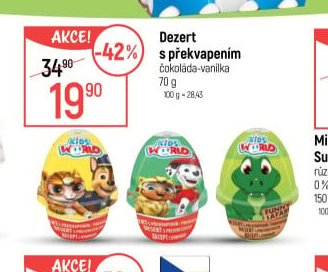 Dezert s překvapením