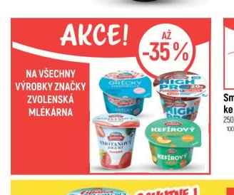 Zvolenská mlékárna výrobky