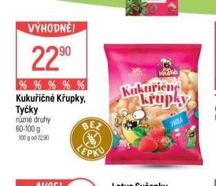 Kukuřičné křupky Tyčky