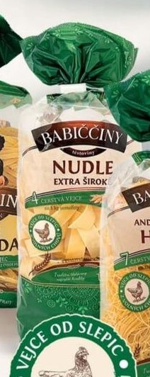 Babiččiny nudle extra široké