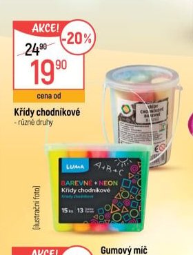 Křídy chodníkové